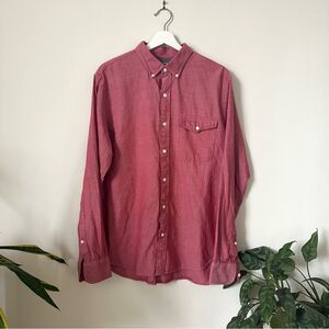 Bonobos Slim Fit Button Down Cotton Shirt Size L